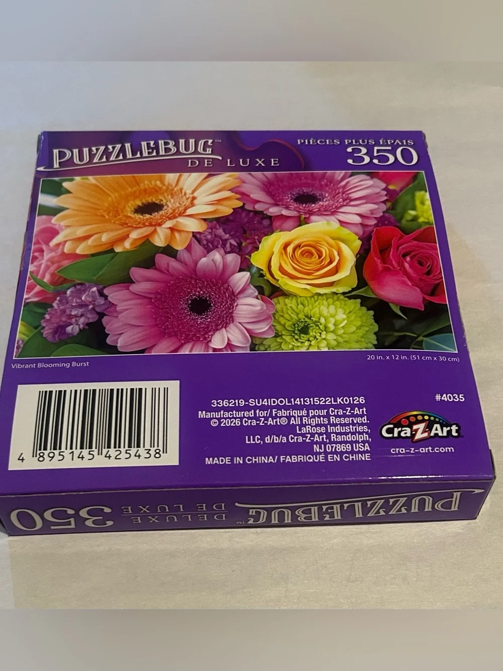New Puzzle “Vibrant Blooming Burst” 350 Piece 20